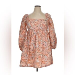 J. Crew Peach Floral Mini Dress